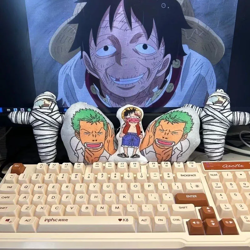 ワンピースアニメフィギュアキーホルダー,ゾロ,ルフィ,画像装飾