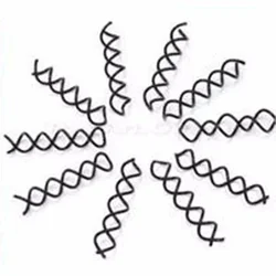 Elegant Hair Styling Accessory Set - Twisted Hair Clips for Brides and Women, 10 - Piece Collection (Black)
