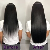 Extensions à clips sans couture, cheveux humains lisses, brésiliens, Remy, naturels, doux, 8 pièces, 120 g, extensions à clips en cheveux humains 6