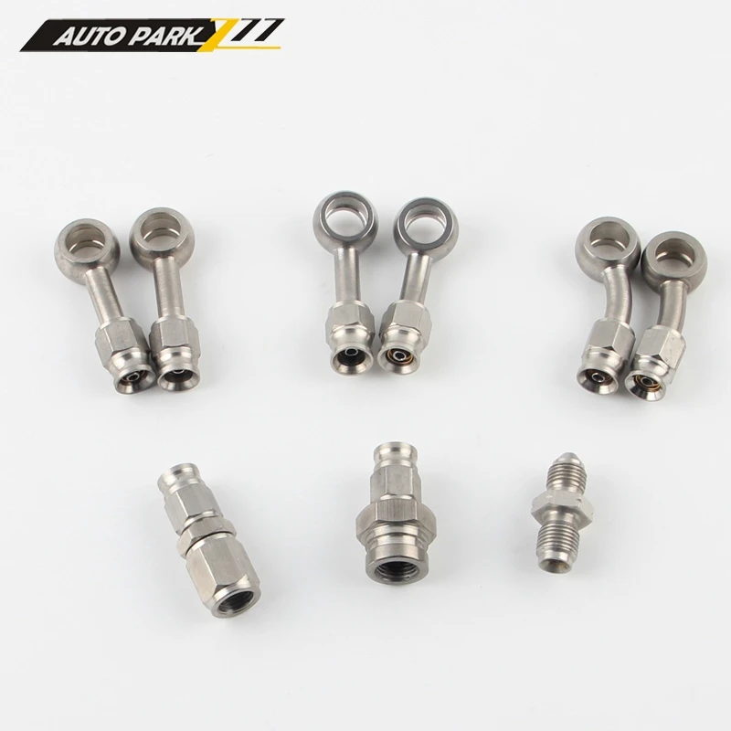 AN3 Motorcycle Hydraulic Brake Oil Hose Line Banjo Fitting m10x1 stainless Steel 10mm brake oil connector