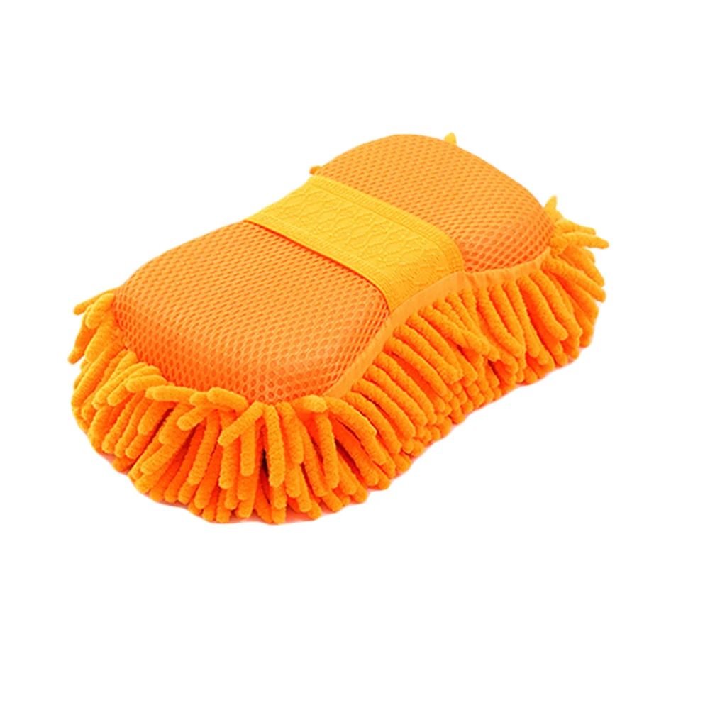 

1xCar Washing Sponge Brush Soft Chenille Microfiber Wash-Brush Car-Body Cleaning Water Absorbtion Brushes Detailing Washer Parts