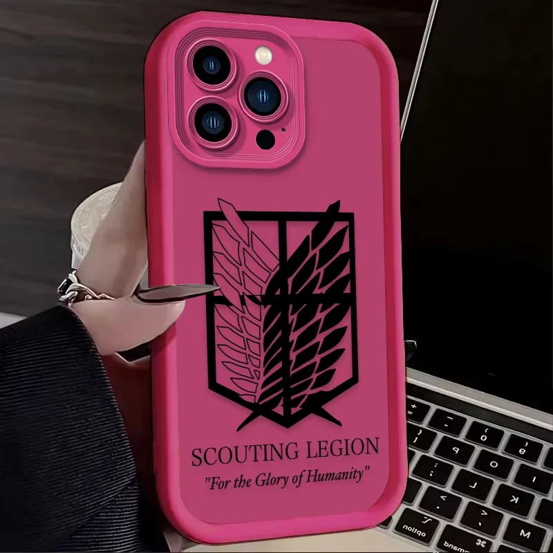 Attack On Titan Logo Soft Silicone Phone Case Cover