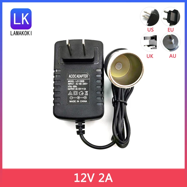 12V 2a Auto Zigaretten teile 220V bis 12V tragbare Feuerzeug buchse Adapter  Konverter - AliExpress