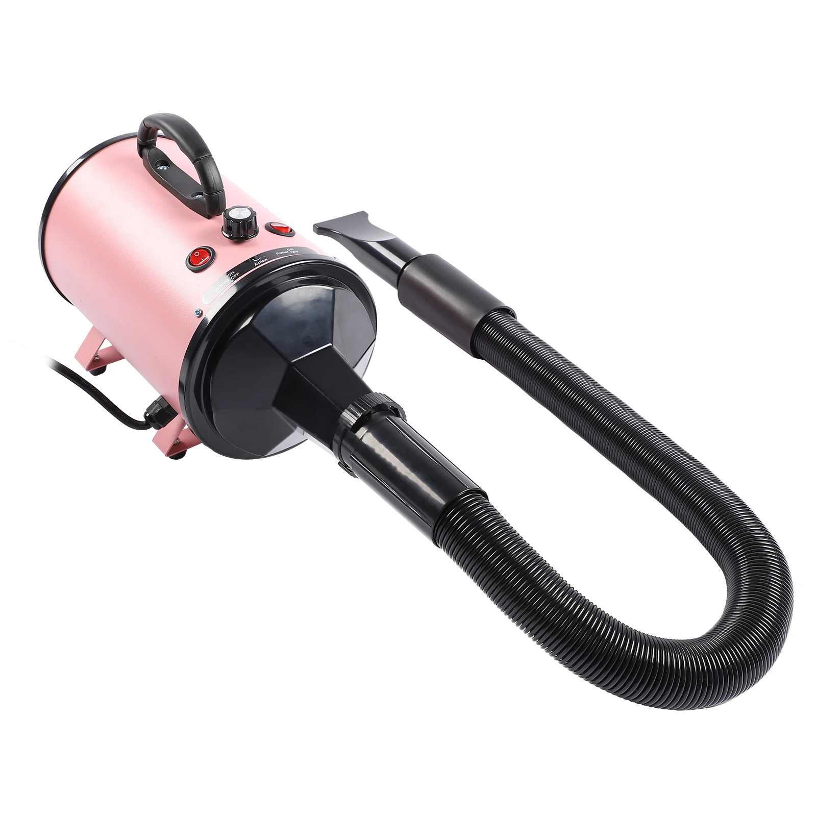 Dog Blow Dryer Stepless Low Noise Adjustable Speed and Temperature High Power Pet Hair Dryer