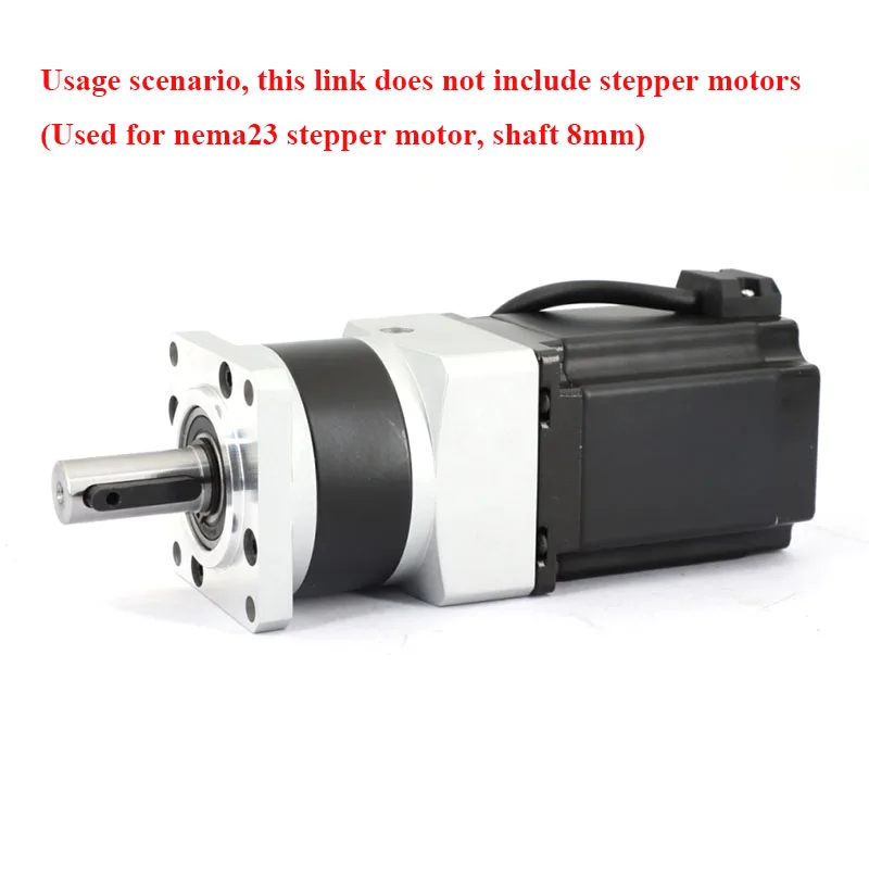 유성 기어박스 모터 감속기 비율 4 5 10 20 25 50 (샤프트 8mm Nema23 스테퍼 모터용) 속도 감소 및 토크 증가