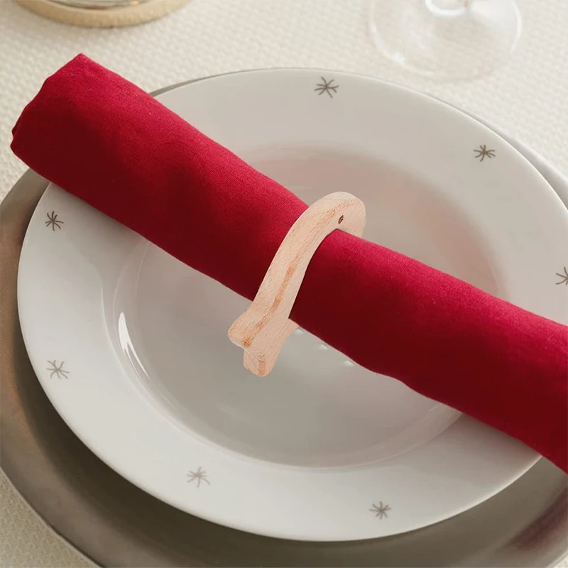 Napkin ring creative beech wood cartoon animal handmade wooden napkin ring