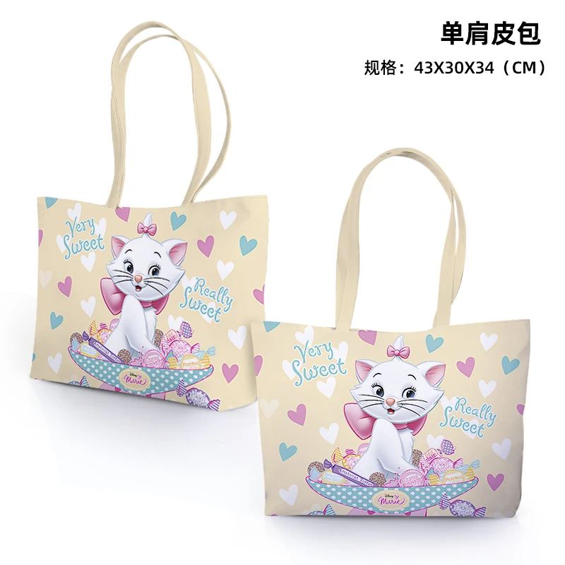 Disney Marie Cat Anime Shoulder Bags Customized PU Cartoon Shopping Bag  Casual Tote Storage Handbag Unisex Gift - AliExpress