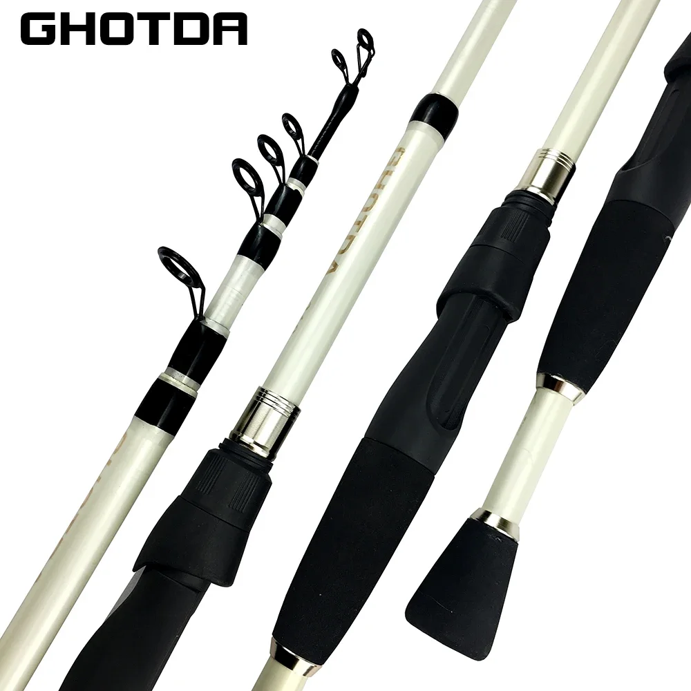 Telescopic Casting Spinning Fishing Rods Portable Short Light