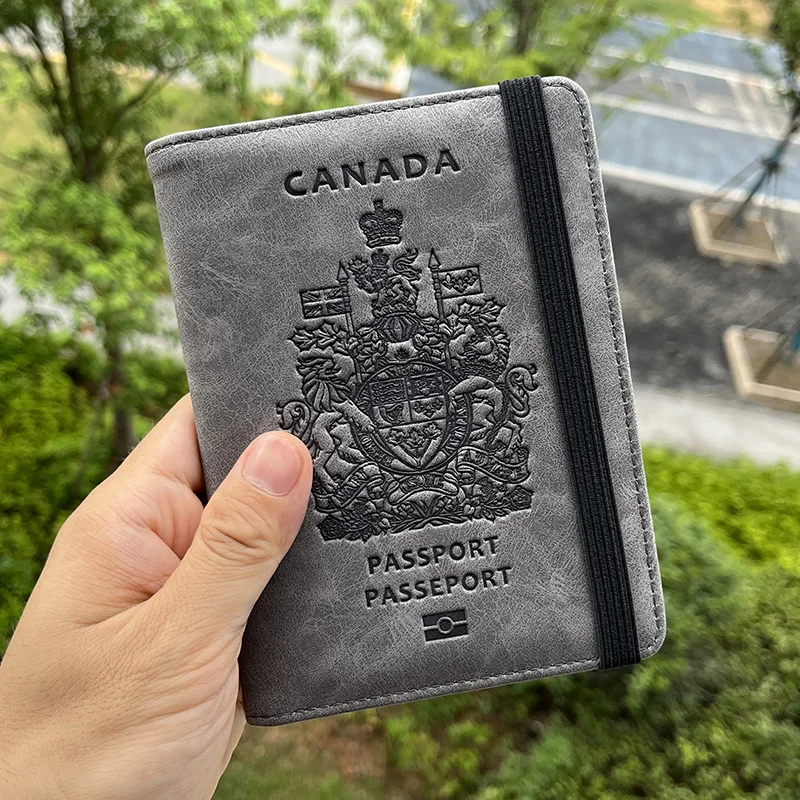 Travel accessories Canadian Passport Cover Protector Pu Leather covers for  Passport Drop Shipping