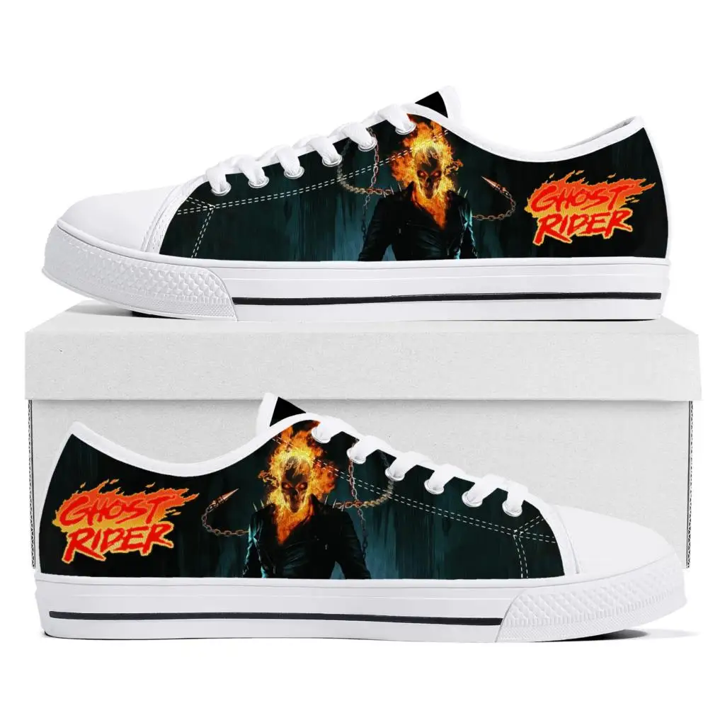 

Ghost Rider Movie Low Top Sneakers Mens Womens Teenager Canvas High Quality Sneaker Casual Custom Made Shoes Customize DIY Shoe