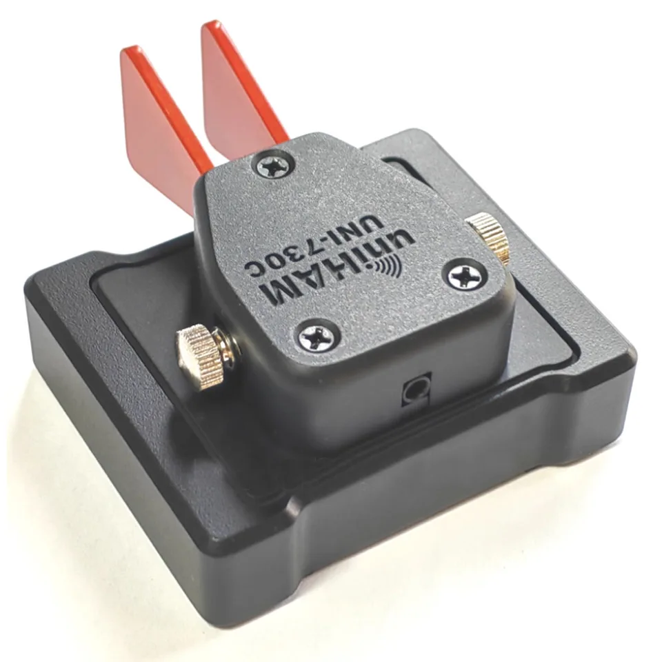 Cw Morse Code Keys Cw Paddle Keyer Paddle, Code Keyer Key, Keyer Paddle 3.5 2 Kanalen Plastic Grondplaat met Originele Rubberen Zachte Strip voor Morse Code UNI730A