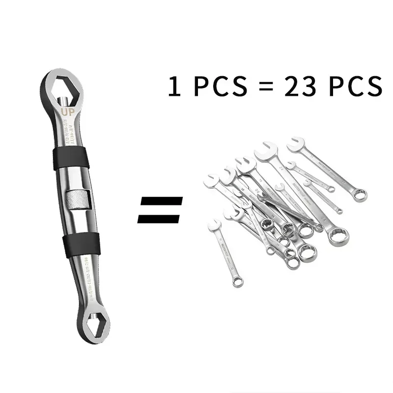 

1 Repair Wrench Spanner Wrench Imperial Wrench 23 Ratchet Dual Universal Metric For In Adjustable Car Set Head