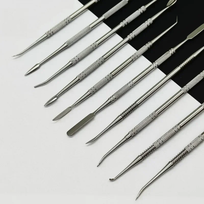 Stainless Steel Soft Clay Tools Polymer Sculpting Smoothing Wax Pottery Ceramic Modeling Carved Tools Accessories 10Pcs/Set polymer clay tools pottery sculpting tools clay sculpting tools pottery tools clay craft tool