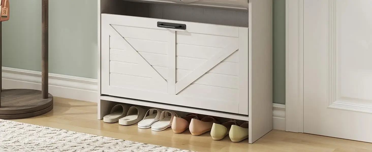 white shoe cabinet
