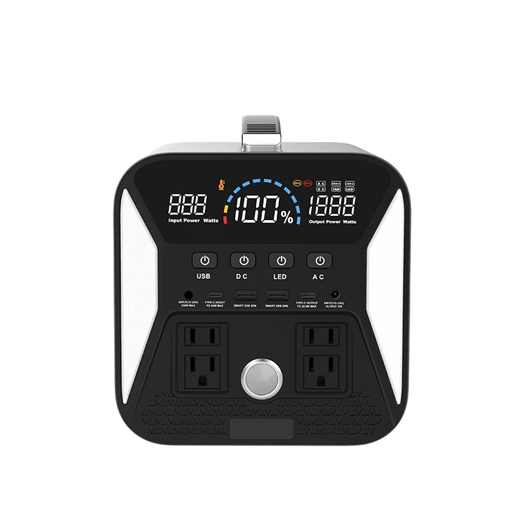 

Outdoor Camping Portable Generator Power Bank Station 300wh Power Station Build-in Inverter Bms Fanless Design No Noise No Dust