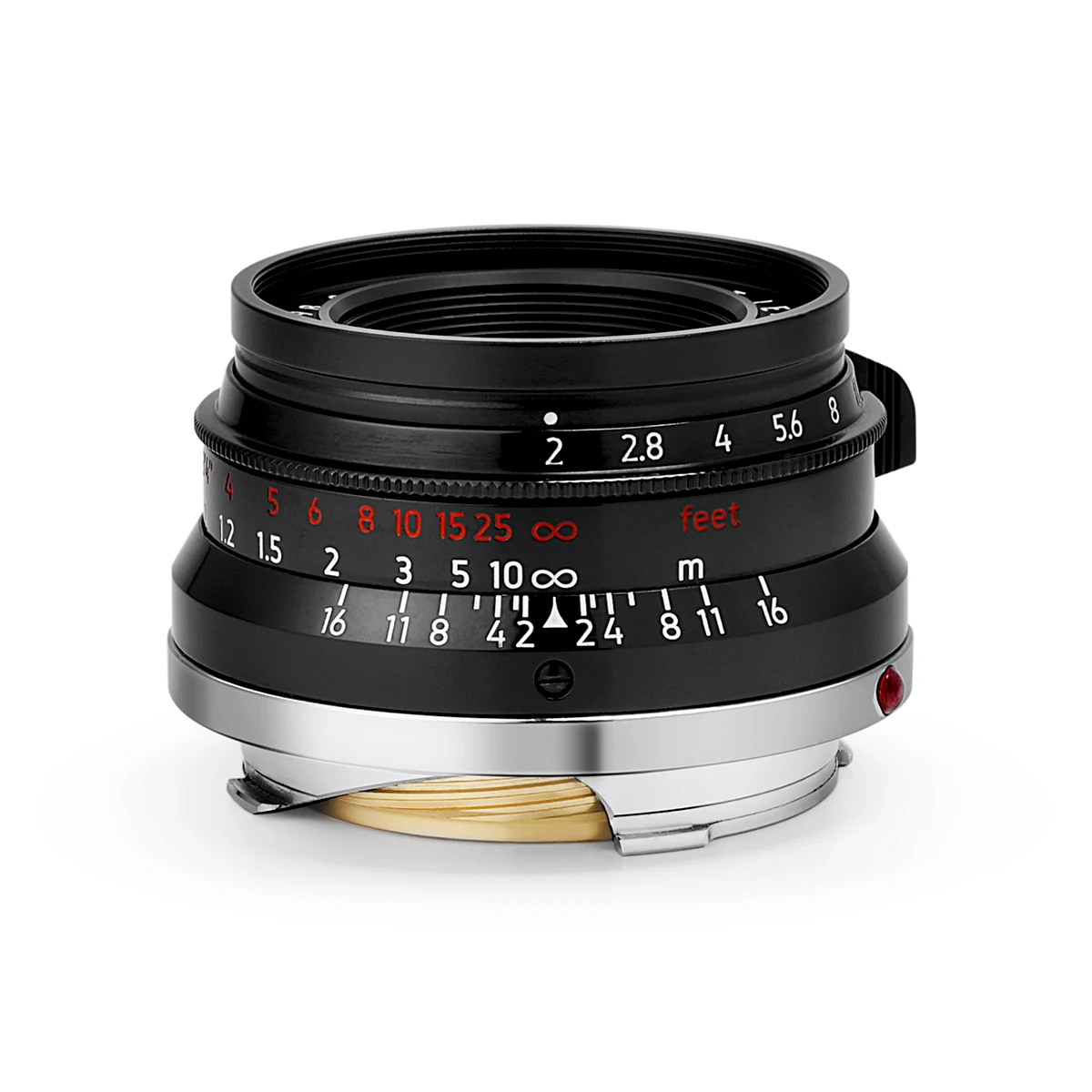 Light Lens Lab Lens 35mm F2 Black Chrome for Leica Summicron M Eight