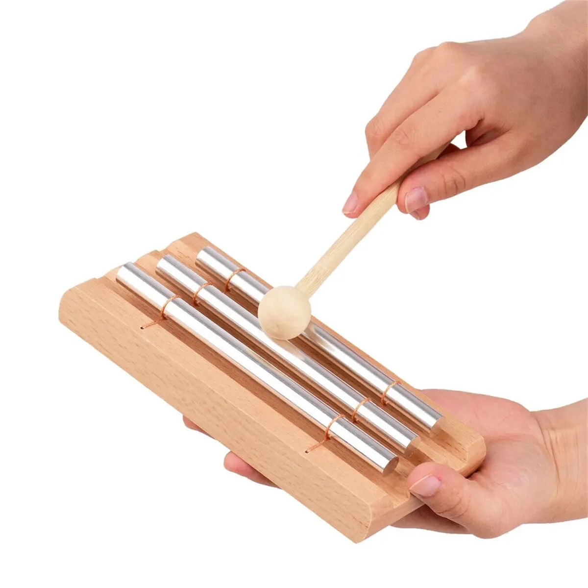 Meditation Chimes Miwayer 3Phoneme Original Guaranteed Musically Tuned Wind Zenergy Hand Chime for Classrooms Mindfulness