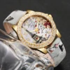 5Pcs/Set Fashion Women's Watch European and American Classic Retro Quartz Watch with Exquisite Beaded Bracelet Set 5