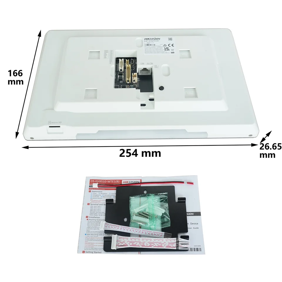 Moniteur D'intérieur Hikvision DS-KH9510-WTE1 10.1 Pouces - Android, WiFi, PoE - NEUF