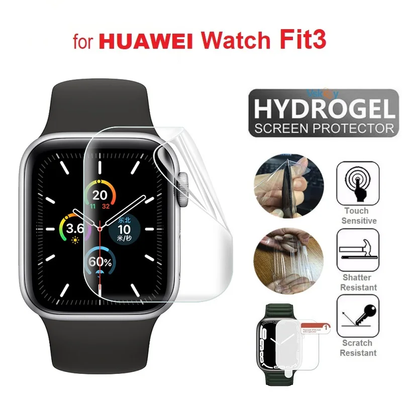 

Мягкая Гидрогелевая пленка из ТПУ для умных часов Huawei Watch Fit3, 100 шт., прозрачная защитная пленка для HD-экрана