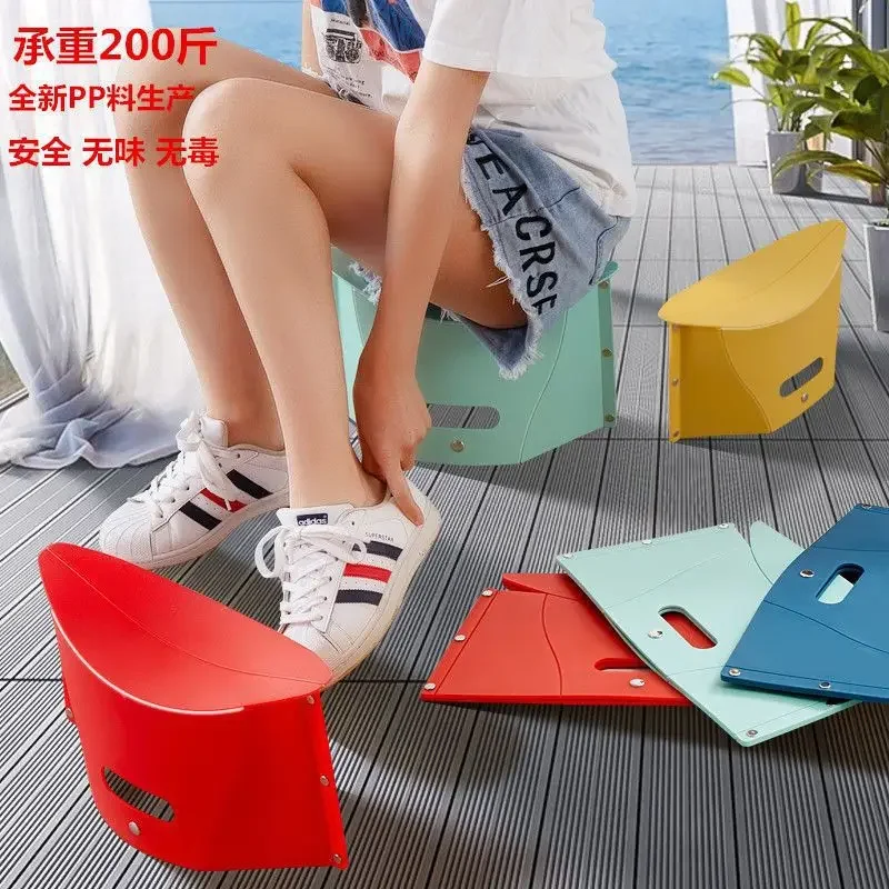 Portable Folding Chair Retractable Stool Paper Stool Storage Bag With Carrying Handle Dual-Use Outdoor Camping Storage Fruit Basket