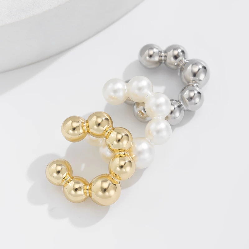 Punk Vintage 3Pcs C Shaped Clip Earrings for Women Image 6