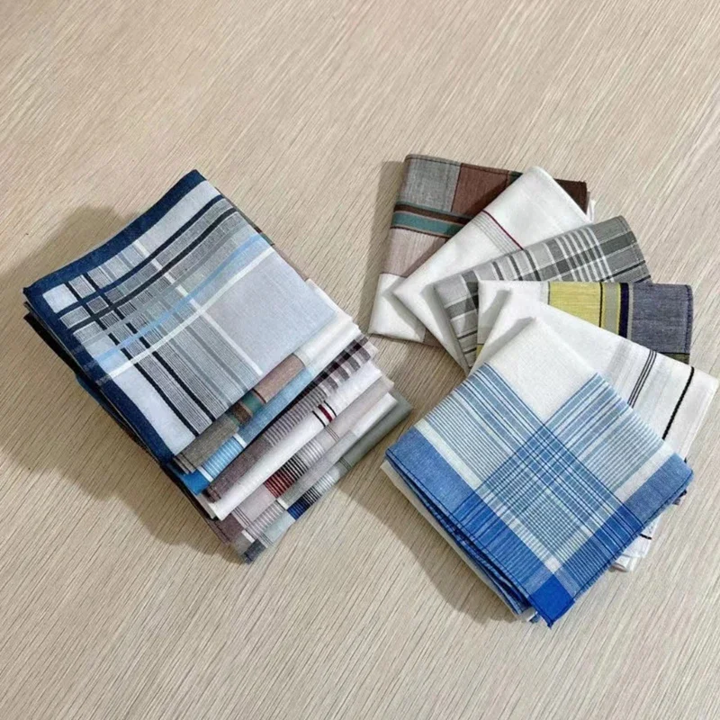 Handkerchief Men Casual Use Pocket Cloth Soft Breathable Square 40x40cm