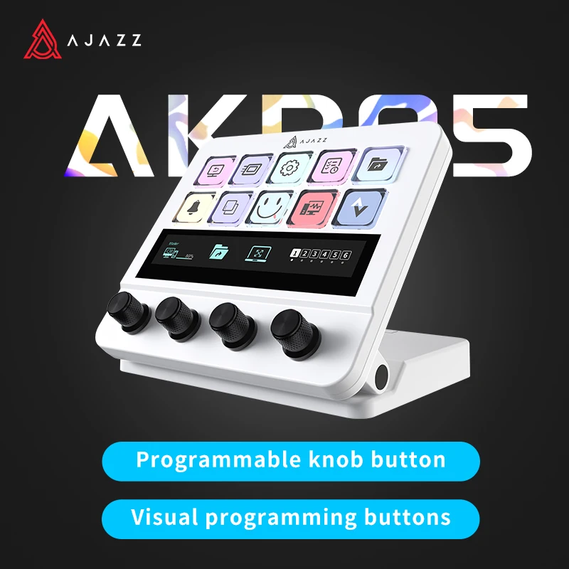 Ajazz AKP05 Mechanical Macro Keyboard,Multi-Function Desktop