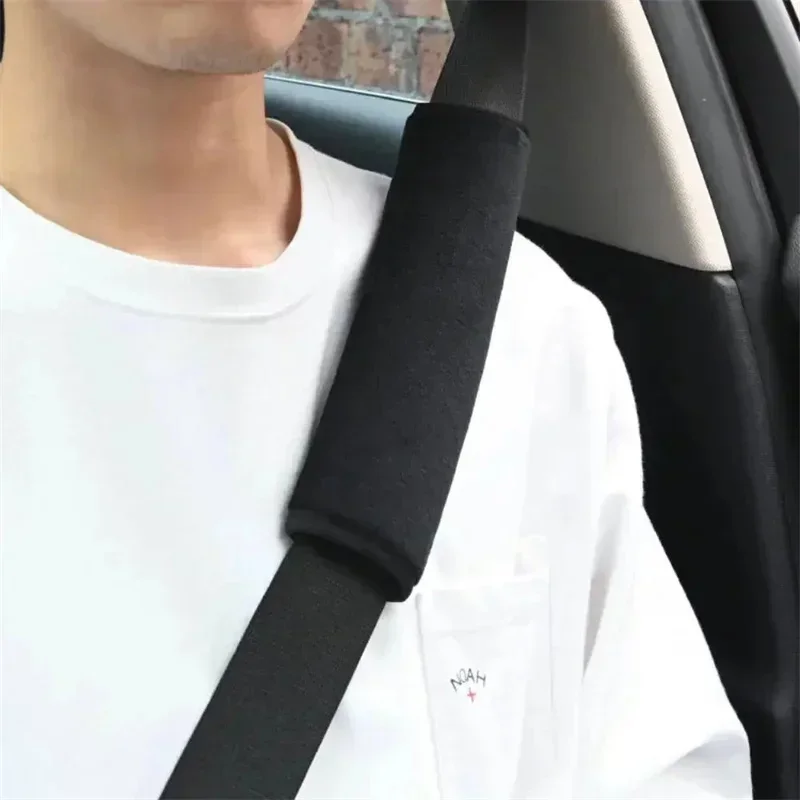 1/2Pcs Universal Comfortable Seat Belt Cover Adjustable Plush Car Safety Belt Cute Pink Car Accessories Car Accessories Interior