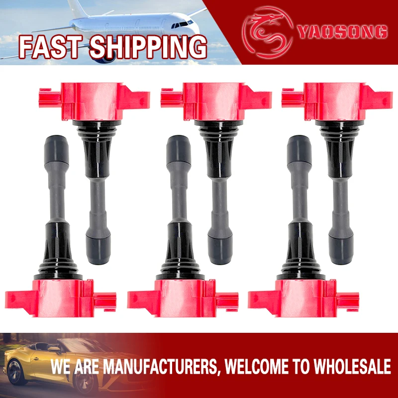 6 X STD REPLACEMENT IGNITION COIL FOR NISSAN GT-R R35 VR38DETT