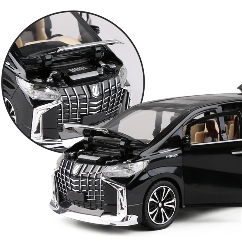 1:24 トヨタアルファード MPV 合金車モデルダイキャスト