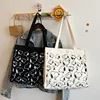 Snoopy Casual Canvas Women Bag Large Capacity Cartoon Print Shoulder Bag Fashion Female Tote Zipper Handbags Ladies Shopping Bag 2
