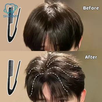 Spazzola per lisciare i capelli tipo V Strumento per parrucchieri fai da te Pettini per parrucchieri Styling naturale Pettine per arricciare i capelli per uomini e donne
