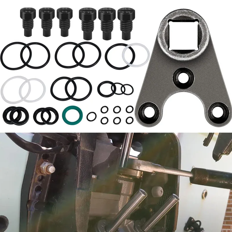Yamaha 100-200HP Complete Outboard Engines For Yamaha 115225FS Rebuild Trim Tilt Seal Kit + Outboard MT0006 Pin Tohatsu Outboard & Tilt Trims