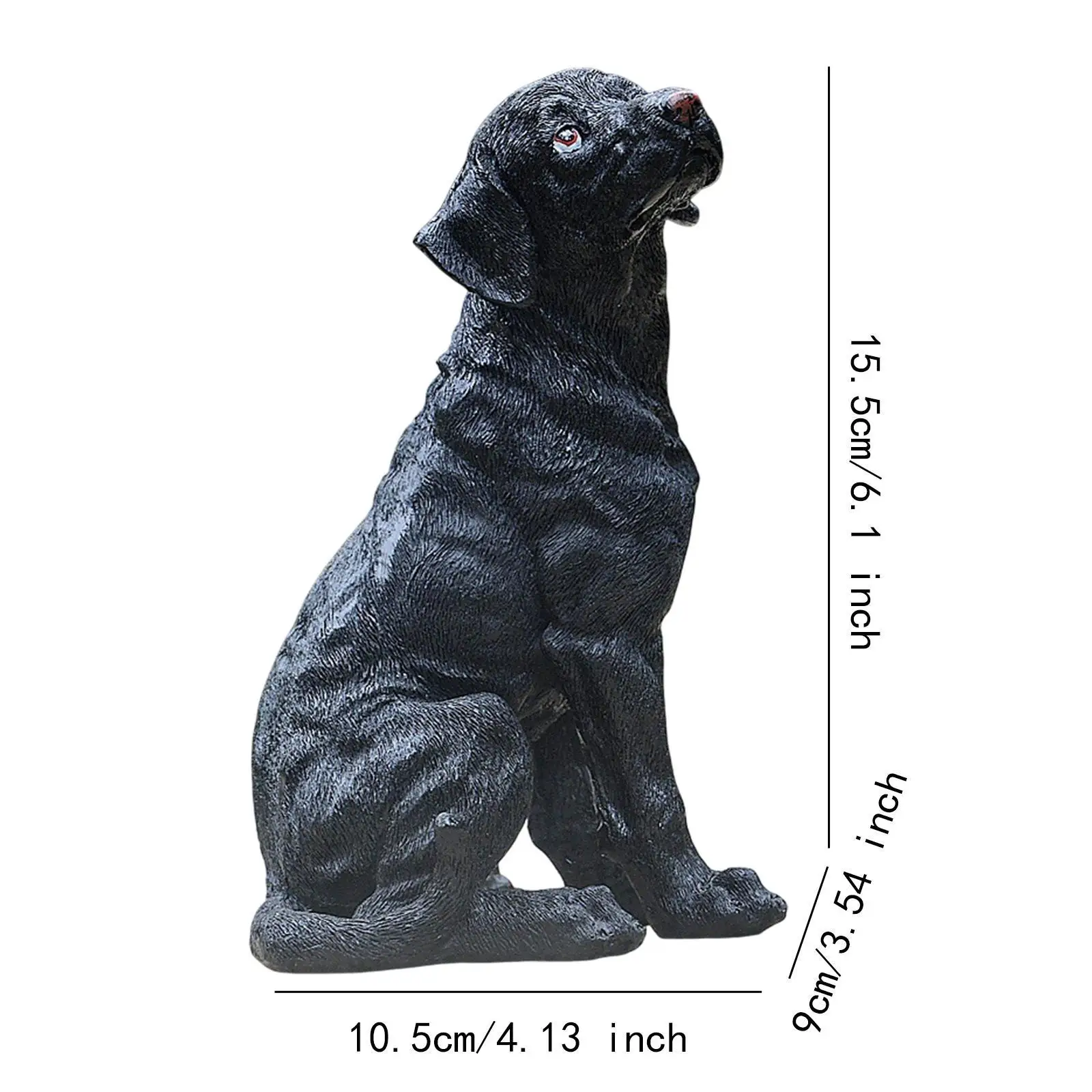 Dog Statue Animal Sculpture Resin Cute Creative Lawn Ornament Decorative Dog Statue Animal Sculpture Resin Cute Creative Lawn Ornament Decorative