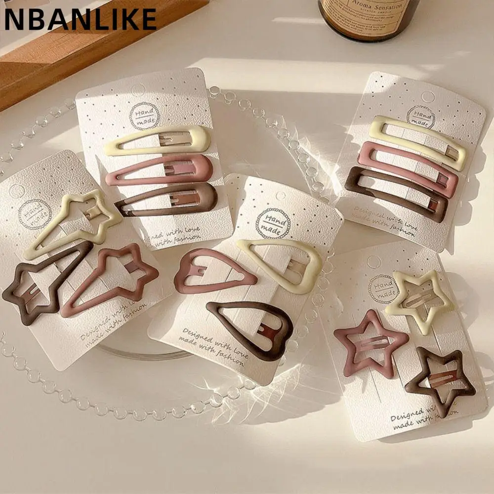 3PCS/Set Korean Style Cute Hollow Y2k Barrettes Water Drop Star Love BB Clip Hair Accessories 3pcs fits for da29 00020b haf cin exp samsung refrigerator ice water filter