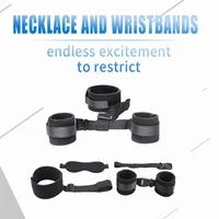 Verstellbare Handschellen und Augenbinde, Sexspielzeug für Erwachsene, für Frauen und Männer, Kragen, Erotik, Bdsm, Bondage, Gags & Muzzles, Spiel, Keuschheit, Sexshop 5
