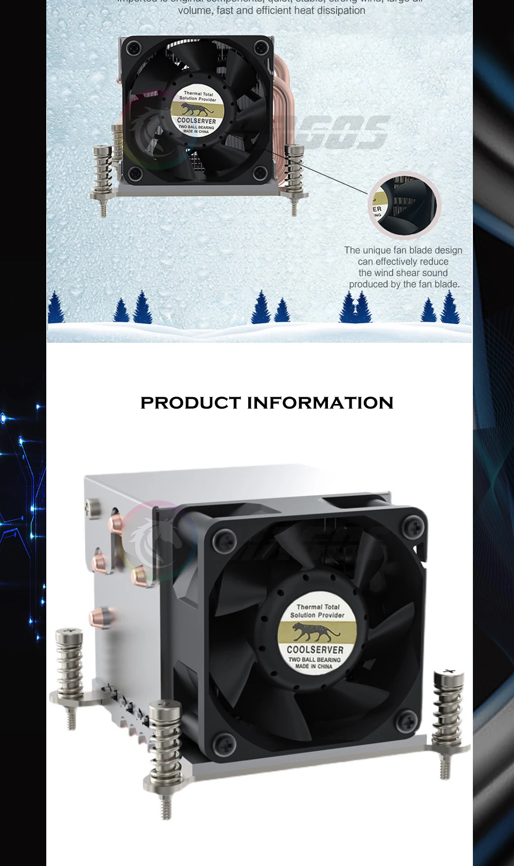 CPU Radiador Dissipador De Calor Ventilador De