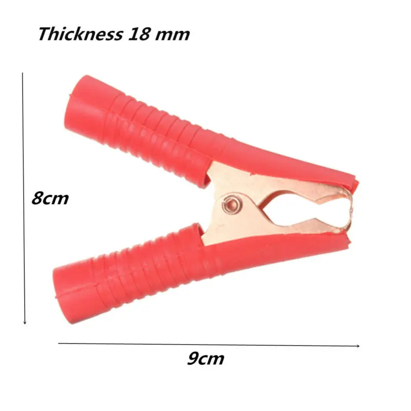 4pcs 100a Copperplated Highpower Battery Clips Car Battery Insulated