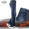New Fleece Winter Men's Jeans Bruce&Shark Straight Leg Loose Stretch Jeans Men Fashio Casual Big SIZE 42 Men's Jean 1