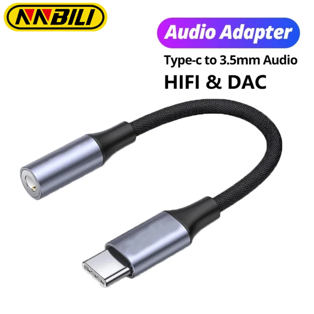 Type-C 3.5 Jack Audio Cable USB C To 3.5MM Jack Adapter Phone Accessories Cabo Adaptador USB C Adapter HeadPhone