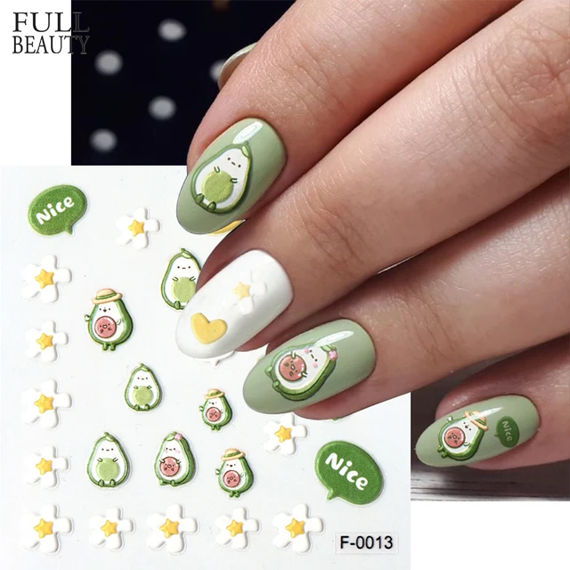 Light green cartoon Nails | Jullie R.'s Photo | Beautylish