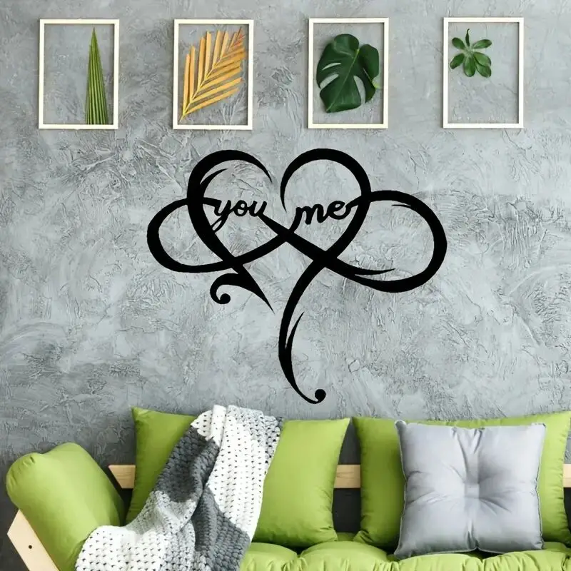 

Eternal Love Infinity Heart Metal Wall Sign: Perfect for Valentines Day & Engagement Gifts!