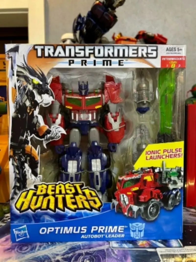 재고 오리지널 하스브로 트랜스포머: 폴 오브 사이버트론 FOC 옵티머스 프라임 블래스터 사운드우 애니메이션 피규어, 액션 피규어 모델  완구 - AliExpress