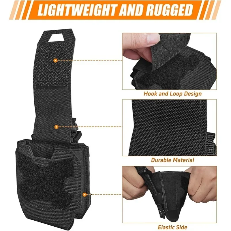 Shackles Holder tactical handcuffs Handcuffs Molle Pouch Shackles Case Universal Holster Quick Release Standard Cuffs for Vest 5