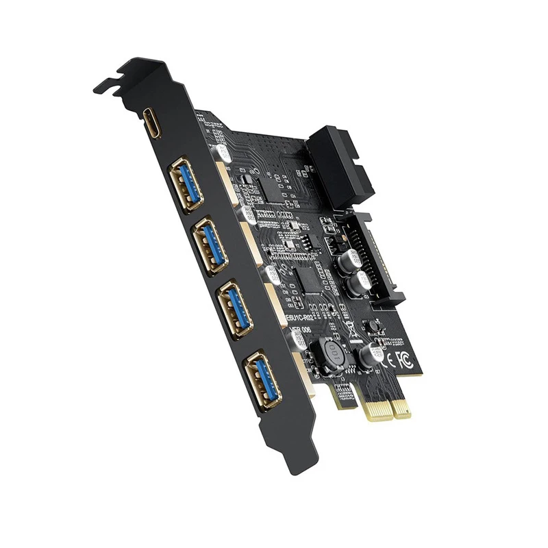 PCI Express uitbreidingskaart - 4x USB 3.0 type-A poorten - 5Gbps