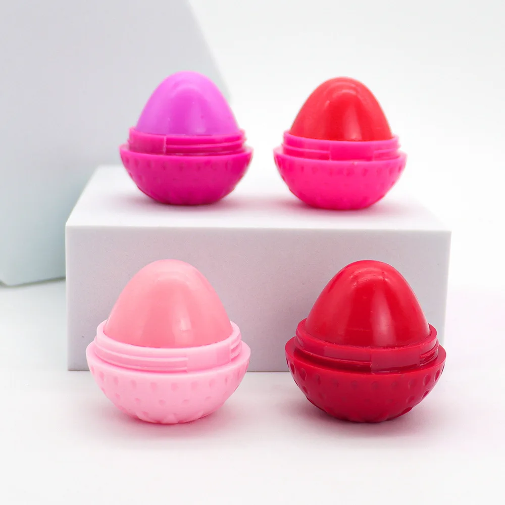 Strawberry Shape Moisturizing Lipstick Lip Plumper Fade Lip Line Fruit Flavor Gloss Fruit Flavored Repair Dead Skin Balm lip balm lip makeup lip plumper