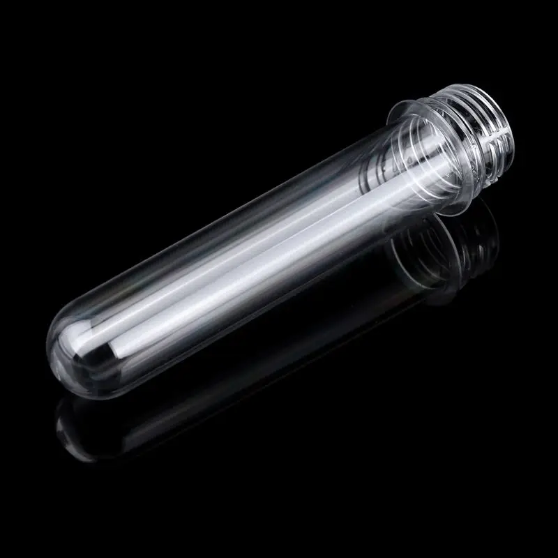 Clear Plastic Test Tubes with Caps 10 Pcs for Scientific Experiments Party Decor