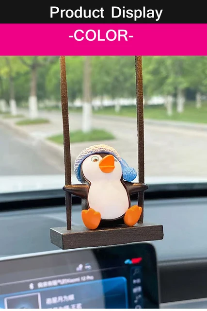 Kühlen Schaukel Pinguin Auto Anhänger Lustige Schaukel Pinguin Auto Hängen  Ornament Auto Rückspiegel Anhänger Nette Pinguin Auto Dekoration -  AliExpress