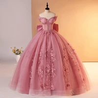 Pink 15 Quinceanera Dresses Ball Gown Sweet Lace Party Dresses 15 Year Old Dress For Quinceanera Customized Princess Gown 2025